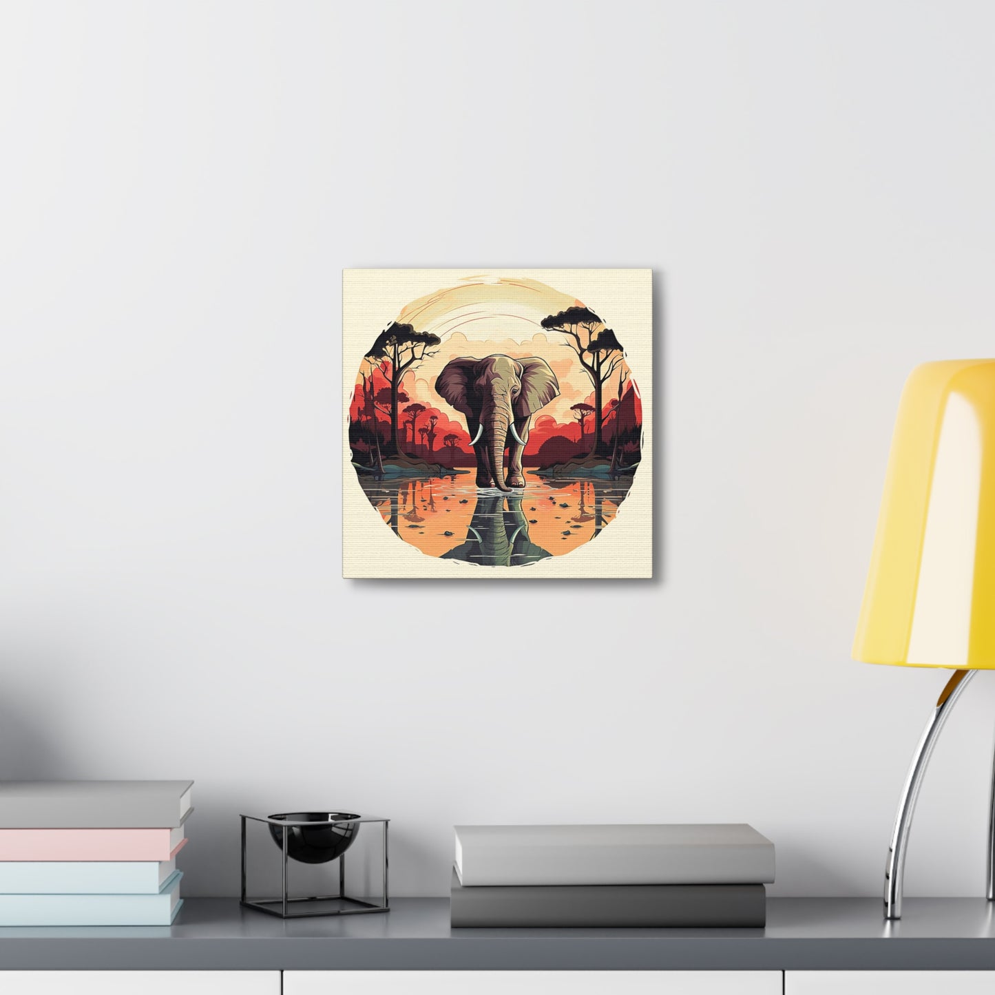 3BDL – Elephant in the Savannah – Canvas Gallery Wraps